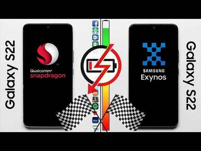 Galaxy S22: Snapdragon vs. Exynos Speed & Battery Test