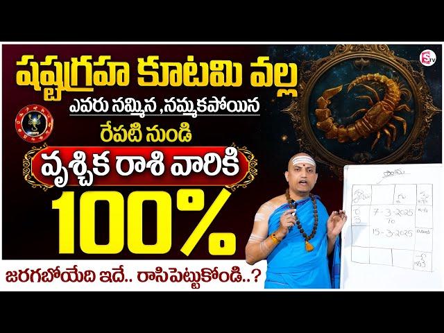 Shasta Graha Kutami Effect | Vruschika Rasi Phalalu March 2025 | Scorpio Sign March 2025 | MD