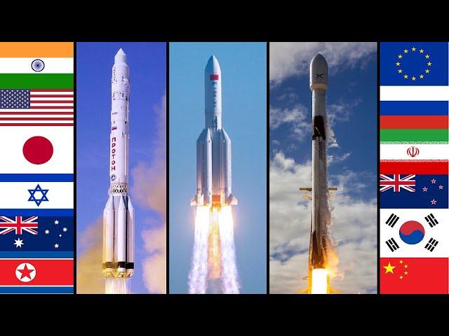 Rocket Launch Countdown Compilation (Different Languages)