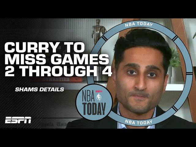 Shams: Steph Curry to miss at least 1 week with hamstring strain | NBA Today