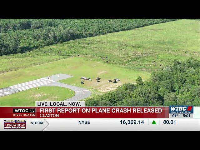 New details revealed in Claxton plane crash that left 3 men dead