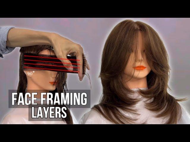 Easy! FACE FRAMING LAYERS HAIRCUT FOR LONG HAIR