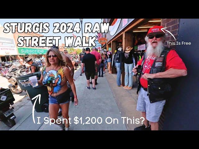 STURGIS Rally 2024 Main Street WALKING!!