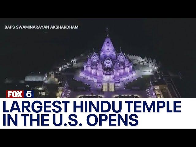 The largest Hindu temple in the U.S. opens