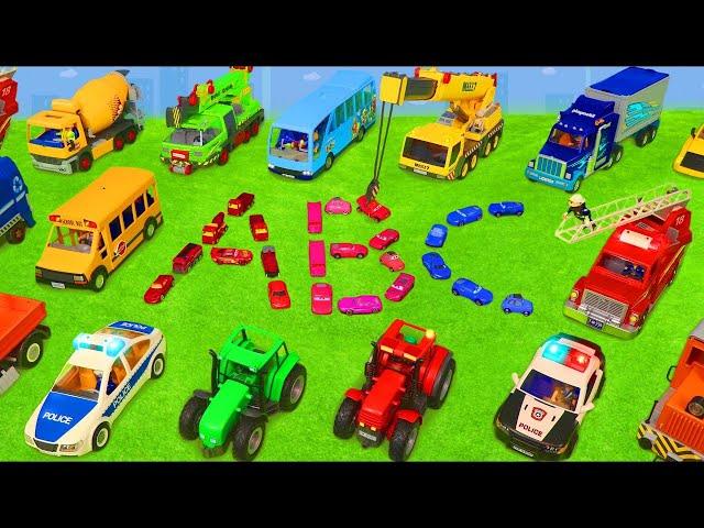 Learn the Alphabet with Toy Vehicles