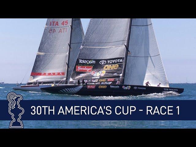 30th America's Cup Race 1 ITA vs. NZL | AMERICA'S CUP