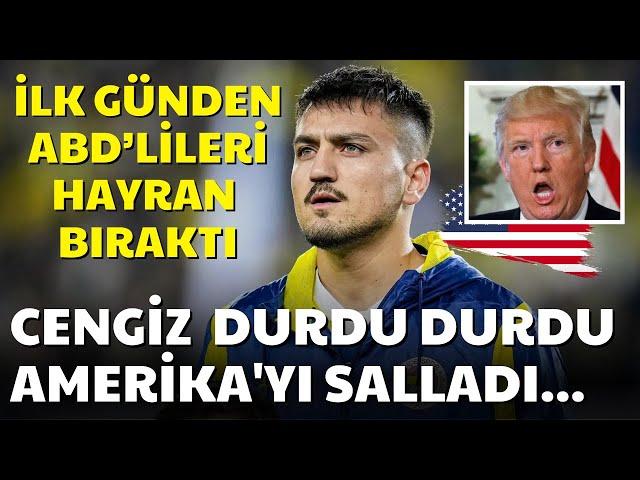 Cengiz Ünder Türkiye'de Durdu, Amerika'yı Salladı! İlk Maçında Amerikalıları Hayran Bıraktı