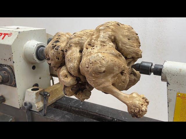 Amazing Woodturning Crazy - Perfection Combination Of Epoxy Resin With Natural Forest Wood On Lathe