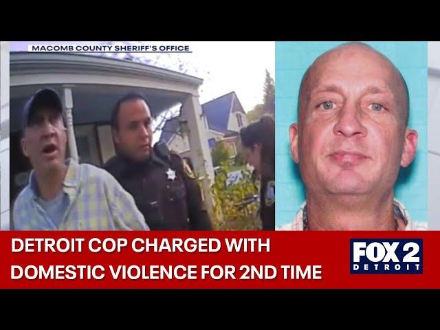 Detroit police officer charged with domestic violence for the second time