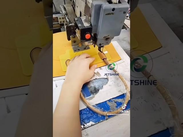 How to make leather handbag with computerized pattern sewing machine