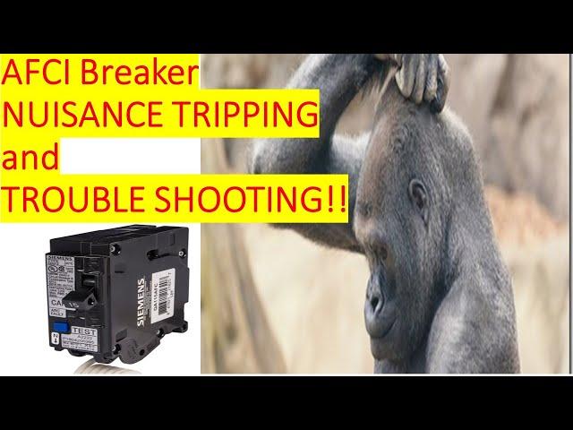 AFCI Nuisance Tripping and Trouble Shooting #electrician #electricalcodecoach