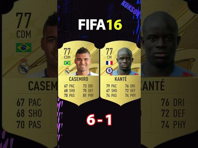 CASEMIRO VS KANTE FIFA COMPARISON #shorts #football #fifa10 #fifa23