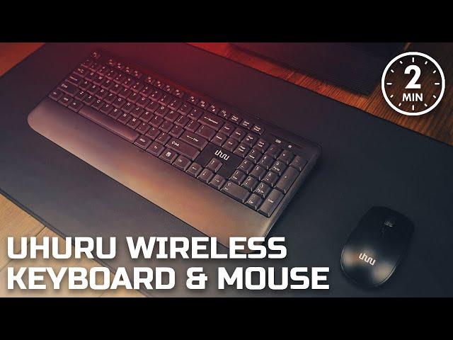 BUDGET Wireless Keyboard & Mouse?! | UHURU 2.4G Wireless Keyboard and Mouse // 2-Min Review ep. 002