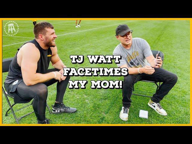 TJ Watt FaceTimes My Mom, Picks Best Man For Wedding, And Loves Culvers