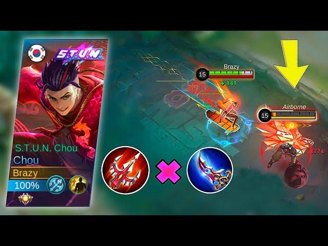 CHOU STUN FREESTYLE GAMEPLAY AND BUILD ITEM CHOU MLBB