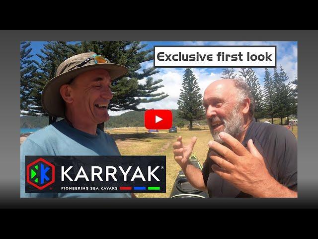 Exclusive First Look - KARRYAK - A performance carbon sea kayak that is easy to take on a plane ️