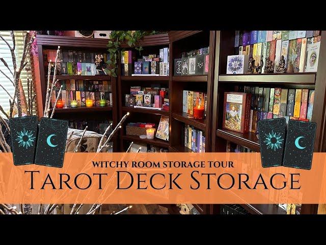 New Bookshelves - How I Store My Tarot and Oracle Collection - Witchy Room Tour