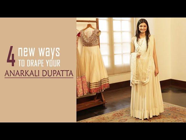 4 New Ways To Drape Your Anarkali Dupatta