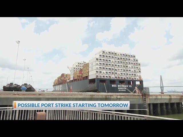 Possible port strike starting tomorrow