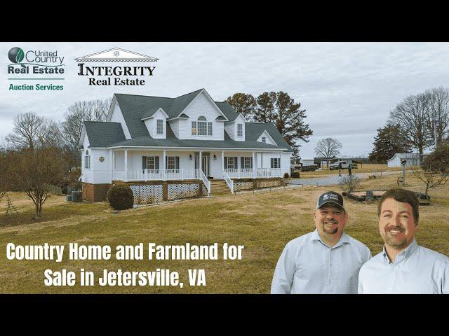 Country Home and Farmland for Sale in Jetersville, VA