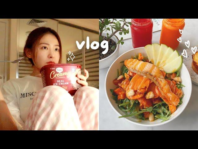 vlog | what i eat in a day, chit chat, cafes, kdrama marathon 