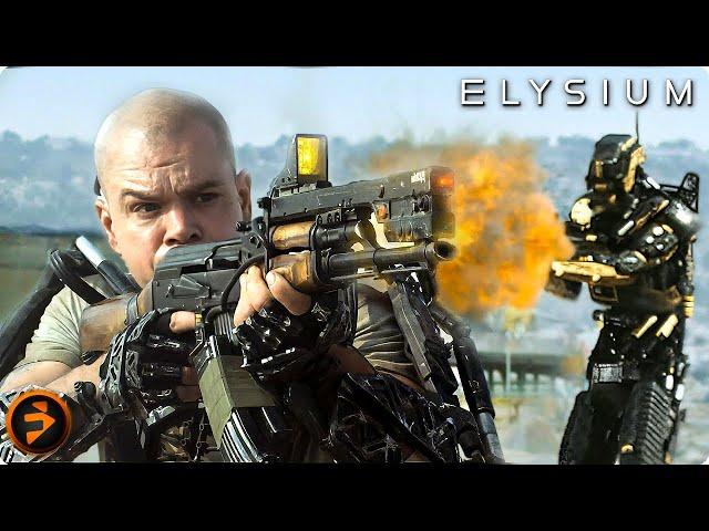 ELYSIUM | The Data Stealing Scene | Matt Damon Sci-fi Movie