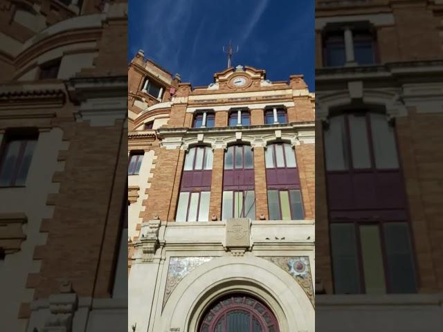 Plaza de las Flores  y Oficina Correos de Cadiz, ciudad.