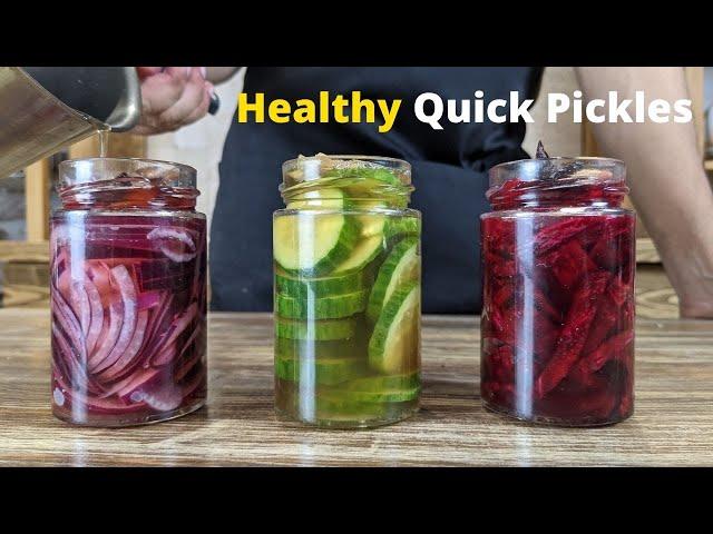 Pickled Onions, Beets, Cucumbers with Spice Infusion