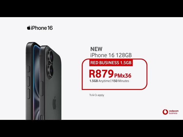 Get the iPhone 16 for your business - in stores now!