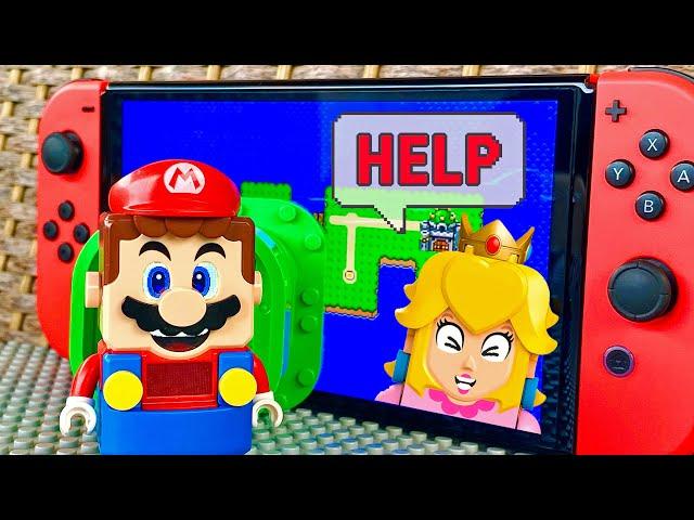 Lego Super Mario World Stories Episode 1! 🟢 “Where is Peach?” #legomario