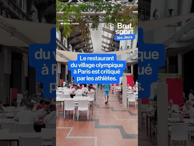 Le resto du village olympique critiqué par les athlètes #paris2024