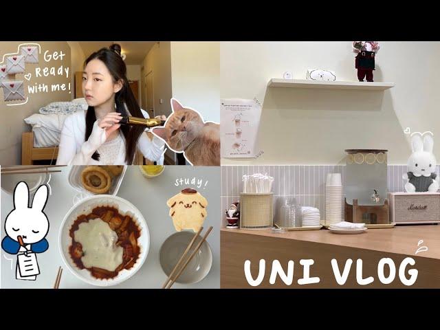 uni vlog | grwm, stem student, exam weeks, lab, productive studying