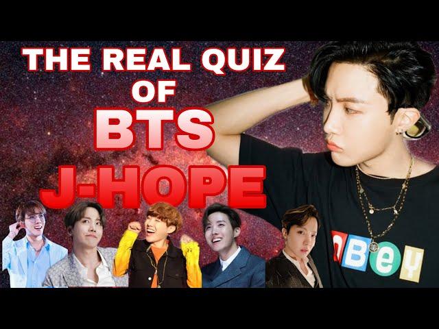 BTS QUIZ - J-HOPE QUIZ - HOW WELL DO YOU KNOW J-HOPE?
