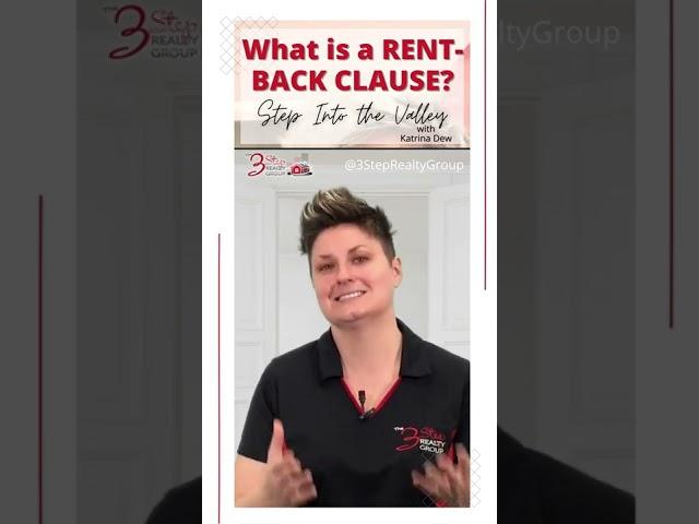  Watch this quick video to find out what a rent-back clause is 