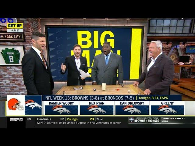 GET UP | Browns are DONE! - 100% ESPN crew picks Bo Nix, Broncos dominate NFL Week 13 tonight