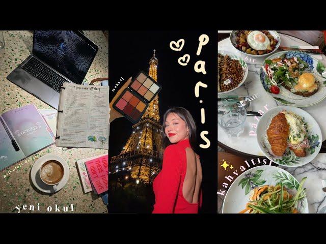 vlog|| benimle bir hafta geçirin‍↕️🫵(yeni okul, paris, her şey) ️