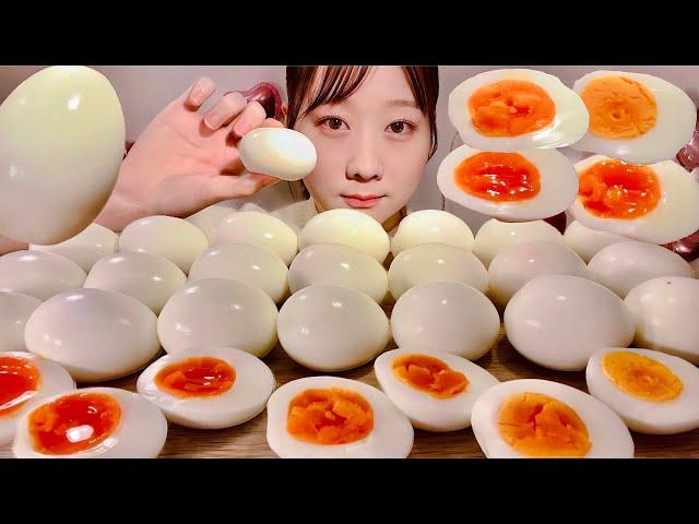 ASMR Boiled Egg【Mukbang/ Eating Sounds】【English subtitles】