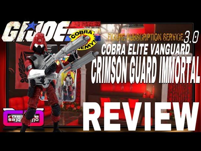 cXc G.I. Joe FSS 3.0 Cobra Elite Vanguard CRIMSON GUARD IMMORTAL Figure Opening & Review