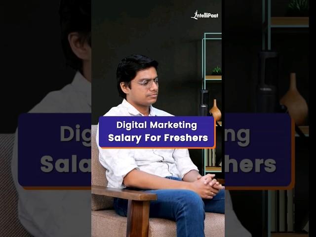 Digital Marketing Salary For Freshers | Average Salary For Digital Marketers | Intellipaat #Shorts