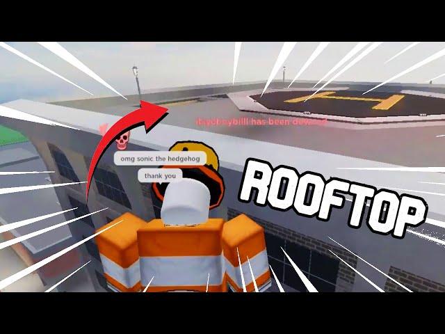 Jumping up to the rooftop in EVADE