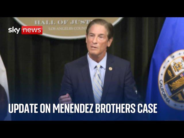 LA District Attorney says he will not support resentencing Menendez brothers