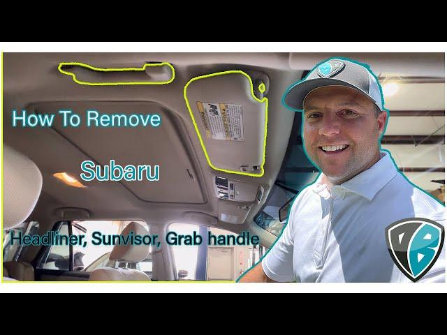 Subaru Headliner Removal, Grab Handle, Sunvisor  | Dent Baron Raleigh, NC