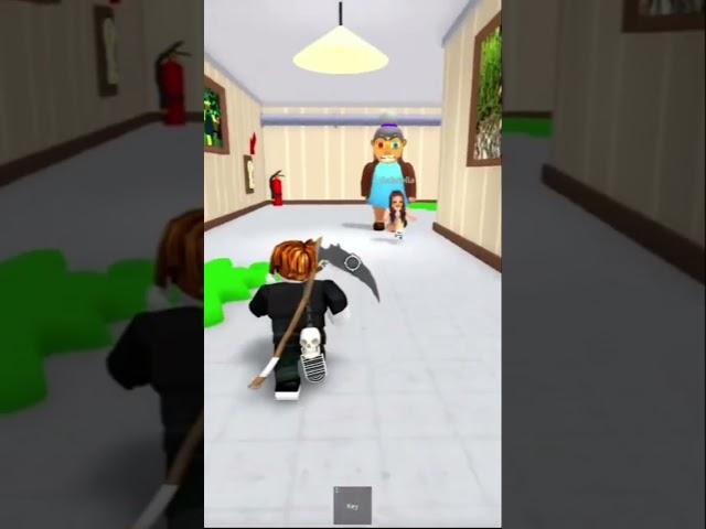 Bacon vs grandma escape obby  #roblox #obby