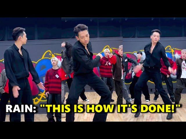 RAIN SHOCKS Young Kpop Idols with his Dance Moves at 40 Years Old!