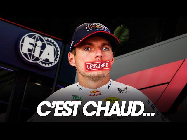  La FIA censure Max Verstappen, et c'est grave