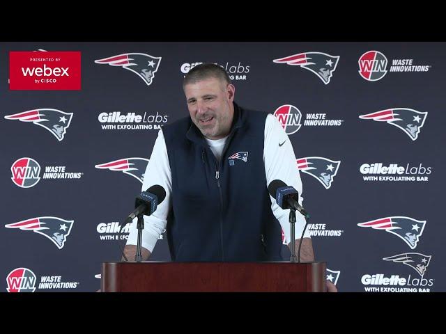 Mike Vrabel on Building the Patriots: "We Want to be Very Intentional." | Patriots Press Conference