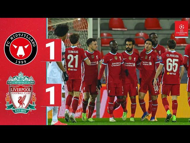 Highlights: FC Midtjylland 1-1 Liverpool | Record-breaker Salah scores again