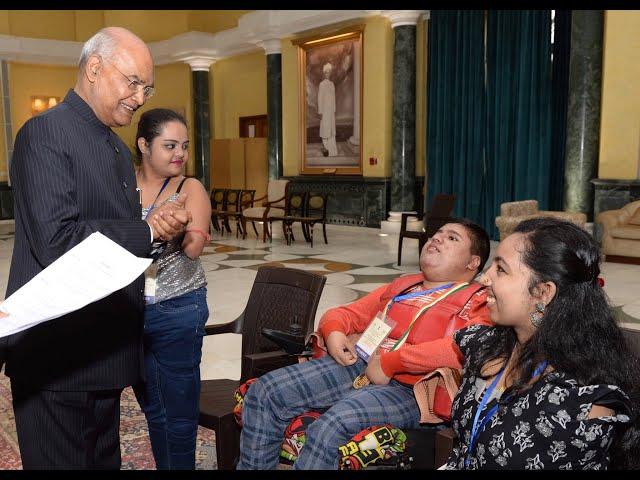 President Kovind meets awardees of National Awards for the Empowerment of Persons with Disabilities