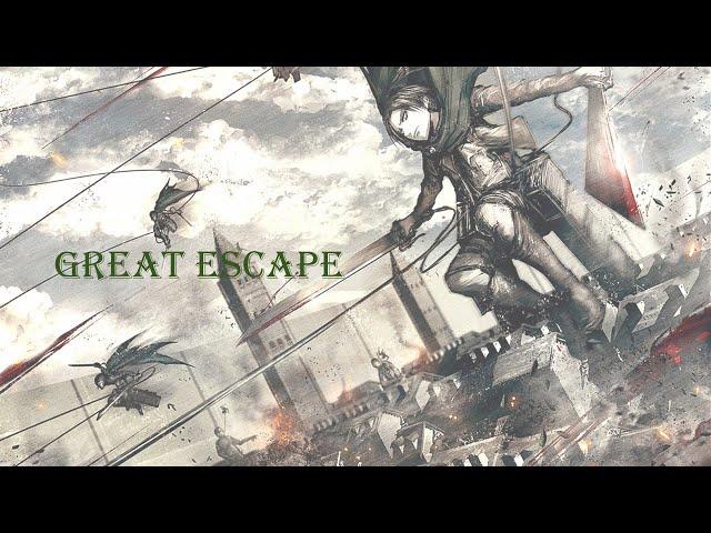 Shingeki no Kyojin S1 ED2 | Cinema Staff - Great Escape (Lyrics with English Translation)