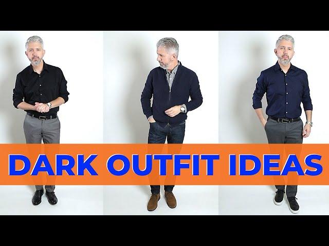 3 Dark Color Outfit Ideas For Men